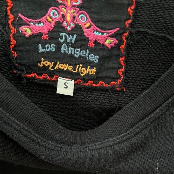 Johnny Was Black Floral Embroidered Top - Picture 3 of 6